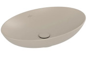 Раковина Villeroy & Boch Loop & Friends 62х42 см с переливом TitanCeram CeramicPlus миндаль 4A4800AM