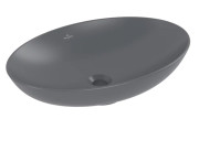 Раковина Villeroy & Boch Loop & Friends 62х42 см без перелива TitanCeram CeramicPlus графит 4A4801i4