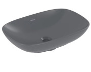 Раковина Villeroy & Boch Loop & Friends 56х38 см із переливом TitanCeram CeramicPlus графіт 4A4900i4