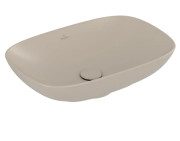 Раковина Villeroy & Boch Loop & Friends 56х38 см с переливом TitanCeram CeramicPlus миндаль 4A4900AM