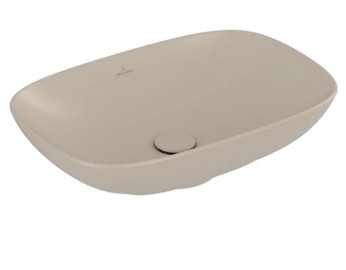 Раковина Villeroy & Boch Loop & Friends 56х38 см без перелива TitanCeram CeramicPlus миндаль 4A4901AM