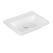 Раковина Villeroy & Boch Subway 3.0 60х47 см шліфований TitanCeram CeramicPlus альпійський білий 4A706FR1