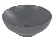 Раковина Villeroy & Boch Loop & Friends ⌀38 см без перелива TitanCeram CeramicPlus графит 4A4501i4