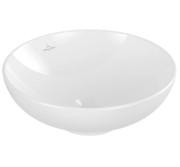 Раковина Villeroy & Boch Loop & Friends ⌀42 см с переливом TitanCeram альпийский белый 4A460001