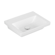 Раковина Villeroy & Boch Subway 3.0 55х44 см санитарная керамика CeramicPlus каменный белый 4A7058RW