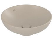 Раковина Villeroy & Boch Loop & Friends ⌀42 см без перелива TitanCeram CeramicPlus миндаль 4A4601AM