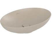 Раковина Villeroy & Boch Loop & Friends 56х38 см с переливом TitanCeram CeramicPlus миндаль 4A4700AM