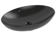 Раковина Villeroy & Boch Loop & Friends 62х42 см з переливом TitanCeram CeramicPlus Ebony (чорний матовий) 4A4800S5