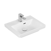 Раковина Villeroy & Boch Subway 3.0 50х40 см санитарная керамика CeramicPlus каменный белый 4370FFRW