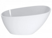 Ванна из искусственного камня Miraggio Valeria 140x74 см литой мрамор Miramarble белый 69125547