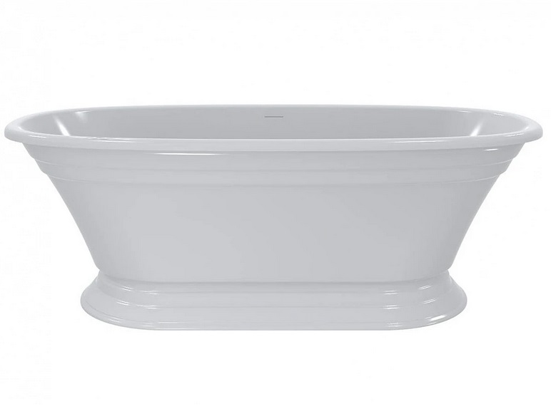 Ванна из искусственного камня Miraggio Anastasia 175x80 см литой мрамор Miramarble белый 69125621