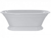 Ванна из искусственного камня Miraggio Anastasia 175x80 см литой мрамор Miramarble белый 69125621