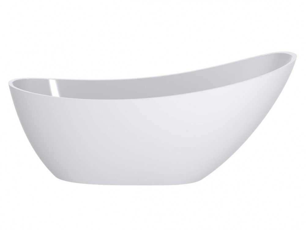 Ванна із штучного каменю Miraggio Marina 174,5x72,5 см литий мармур Miramarble білий 0002005