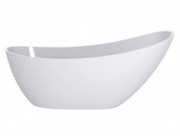 Ванна из искусственного камня Miraggio Marina 174,5x72,5 см литой мрамор Miramarble белый 0002005
