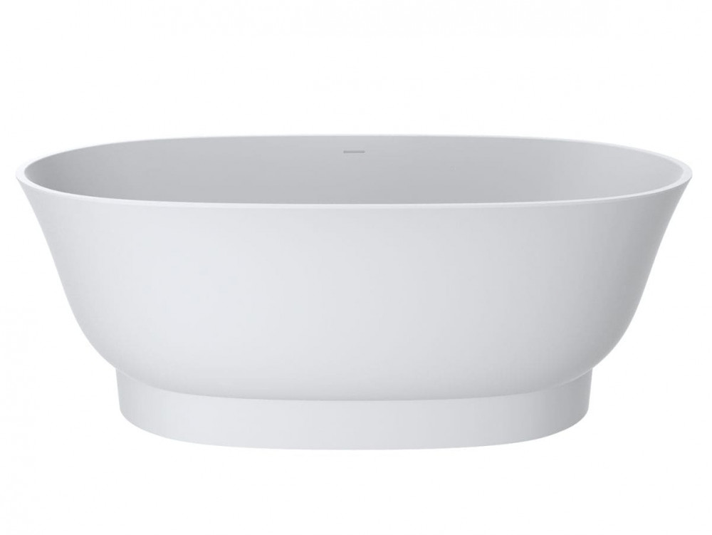 Ванна из искусственного камня Miraggio Molly 160x80 см литой мрамор Miramarble белый матовый 0002112