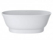 Ванна из искусственного камня Miraggio Molly 160x80 см литой мрамор Miramarble белый матовый 0002112