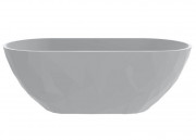 Ванна из искусственного камня Miraggio Sapfire 165x76 см литой мрамор Miramarble белый 0002250