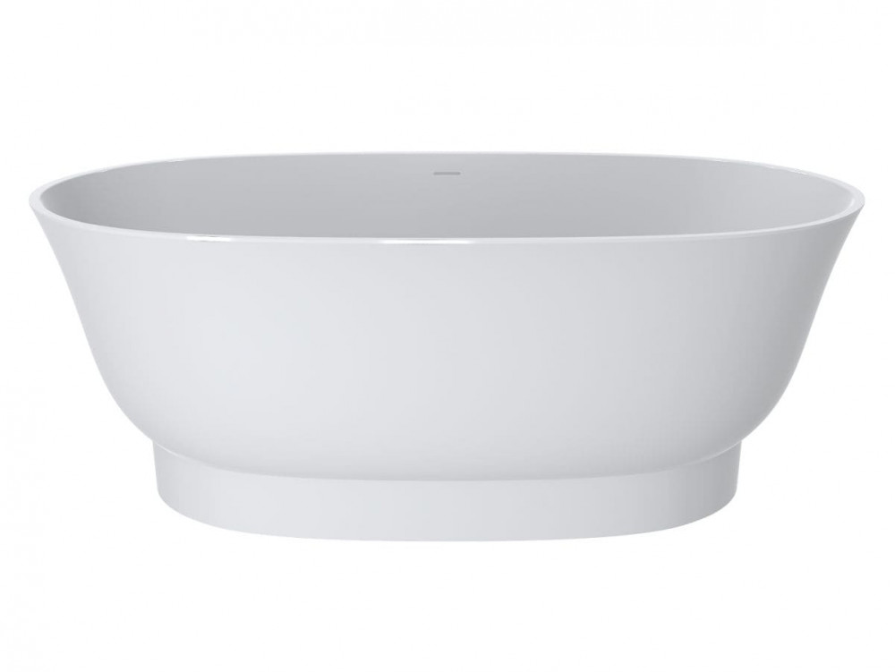 Ванна із штучного каменю Miraggio Molly 160x80 см литий мармур Miramarble білий 0002111