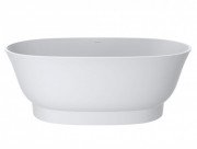 Ванна із штучного каменю Miraggio Molly 160x80 см литий мармур Miramarble білий матовий 0002112