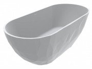 Ванна із штучного каменю Miraggio Sapfire 165x76 см литий мармур Miramarble білий матовий 0002251