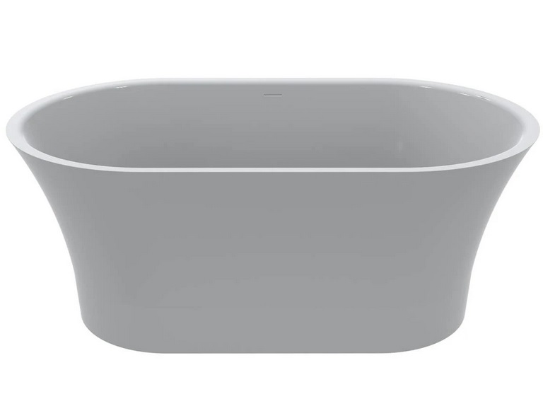 Ванна из искусственного камня Miraggio Helga 150x85 см литой мрамор Miramarble белый 0002545