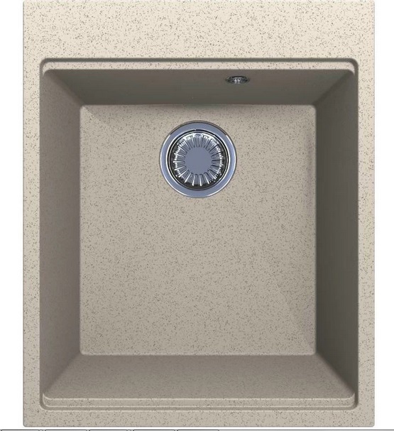Мойка для кухни Miraggio Lagoon 41,9х50,8 см кварцевый песок Mirastone песочный 0002220