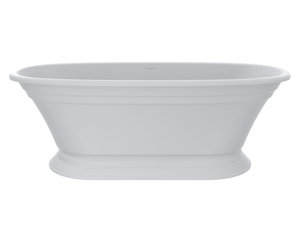 Ванна із штучного каменю Miraggio Anastasia 175x80 см литий мармур Miramarble білий матовий 69125622