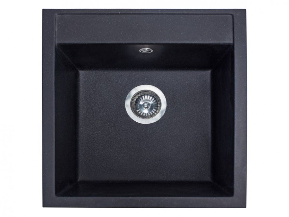 Мойка для кухни Miraggio Bodrum 50,8х49,5 см кварцевый песок Mirastone черный 0002245