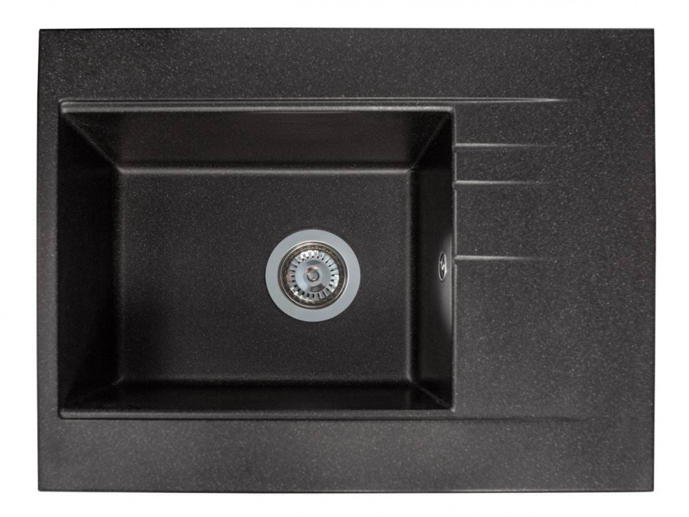 Мойка для кухни Miraggio Bodrum 64,9х50 см кварцевый песок Mirastone черный 0002300