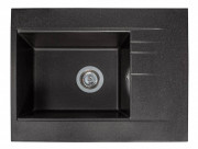 Мойка для кухни Miraggio Bodrum 64,9х50 см кварцевый песок Mirastone черный 0002300