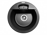 Мойка для кухни Miraggio Valencia Ø44,6 см кварцевый песок черный 0002424
