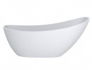 Ванна из искусственного камня Miraggio Marina 174,5x72,5 см литой мрамор Mirasoft белый 0002007