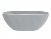 Ванна из искусственного камня Miraggio Sapfire 165x76 см литой мрамор Mirasoft белый 0002252