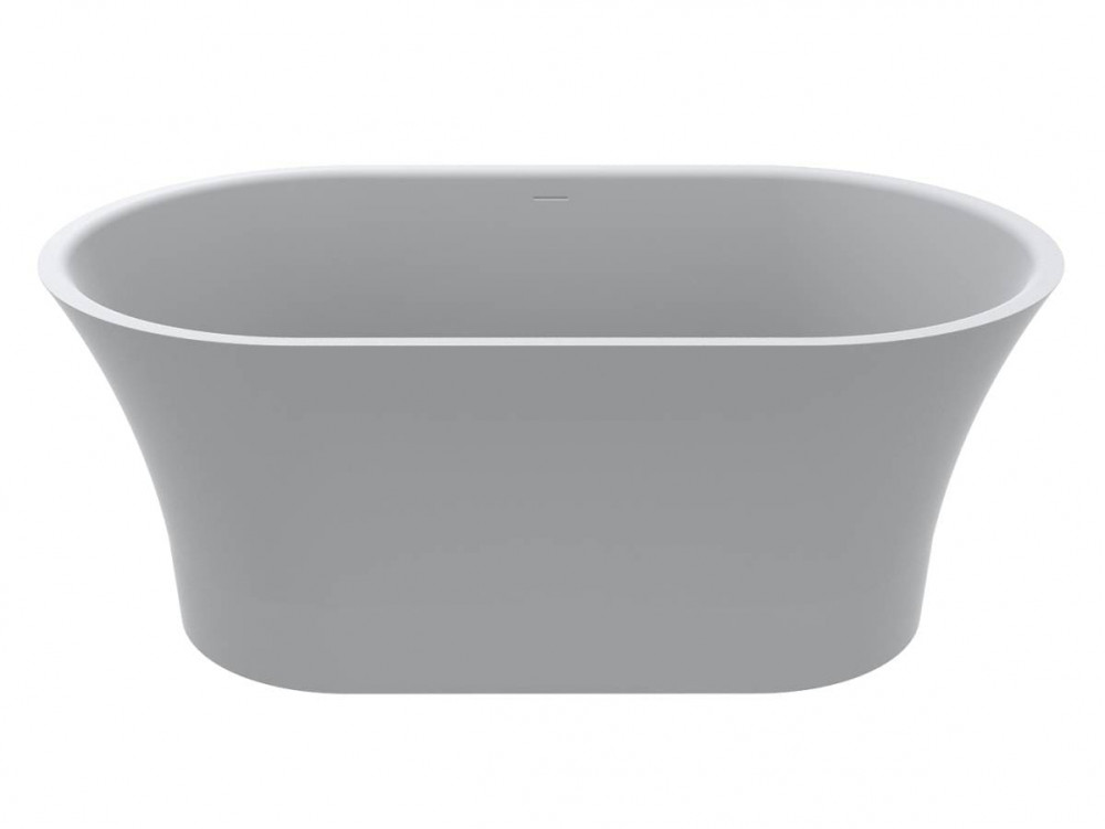 Ванна из искусственного камня Miraggio Helga 150x85 см литой мрамор Mirasoft белый 0002547