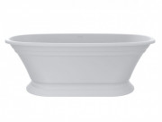 Ванна из искусственного камня Miraggio Anastasia 175x80 см литой мрамор Mirasoft белый 69125623