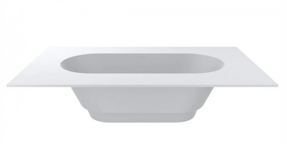 Ванна із штучного каменю Miraggio Layla 240x140 см литий мармур Mirasoft білий 69125670