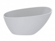 Ванна із штучного каменю Miraggio Valeria 140x74 см литий мармур Miramarble білий матовий 69125548