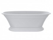 Ванна из искусственного камня Miraggio Anastasia 175x80 см литой мрамор Miramarble белый матовый 69125622