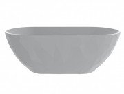 Ванна із штучного каменю Miraggio Sapfire 165x76 см литий мармур Mirasoft білий 0002252