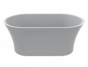 Ванна из искусственного камня Miraggio Helga 150x85 см литой мрамор Mirasoft белый 0002547