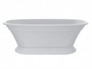 Ванна из искусственного камня Miraggio Anastasia 175x80 см литой мрамор Mirasoft белый 69125623