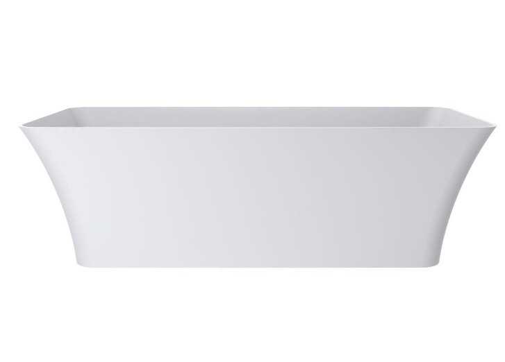 Ванна із штучного каменю Miraggio Bonita 180x75,5 см без переливу литий мармур Mirasoft білий 0001631