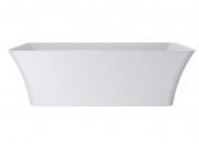 Ванна из искусственного камня Miraggio Bonita 180x75,5 см без перелива литой мрамор Mirasoft белый 0001631