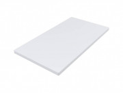 Накладка на слив для раковины Miraggio Mares 600 Miramarble литой мрамор белый глянцевый 0001936