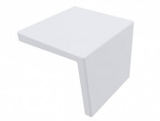 Накладка на слив для раковины Miraggio Tallinn Miramarble литой мрамор белый глянцевый 0001950