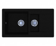 Мойка для кухни Miraggio Austin 77,2х43 см кварцевый песок Mirastone черный 0000070