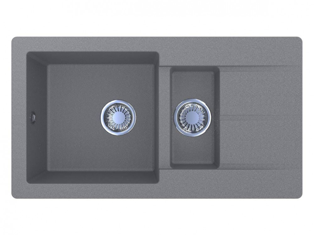 Мойка для кухни Miraggio Austin 77,2х43 см кварцевый песок Mirastone серый 0000071