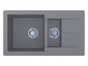 Мойка для кухни Miraggio Austin 77,2х43 см кварцевый песок Mirastone серый 0000071