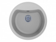 Мойка для кухни Miraggio Houston Ø49,5 см кварцевый песок Mirastone белый 0000089