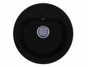 Мойка для кухни Miraggio Kansas Ø44,7 см кварцевый песок Mirastone черный 0000090